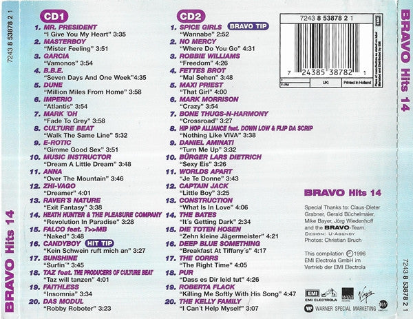 CD Various – Bravo Hits 14 - USADO